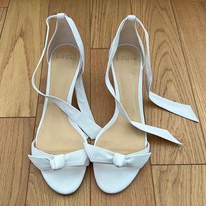 Alexandre Birman White Clarita Kitten Heel